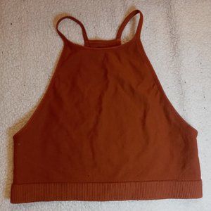 Orange crop top
